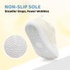 imageBaby Shoes First Walking Boys ampamp Girls Toddler Wide Toe Box Barefoot NonSlip Sole Indoor Soft Mesh Breathable Lightweight Newborn Chubby Infant Babies 624 MonthsBeige White