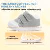 imageBaby Shoes First Walking Boys ampamp Girls Toddler Wide Toe Box Barefoot NonSlip Sole Indoor Soft Mesh Breathable Lightweight Newborn Chubby Infant Babies 624 MonthsLight Grey