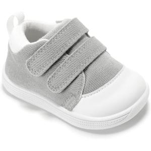 imageBaby Shoes First Walking Boys ampamp Girls Toddler Wide Toe Box Barefoot NonSlip Sole Indoor Soft Mesh Breathable Lightweight Newborn Chubby Infant Babies 624 MonthsLight Grey