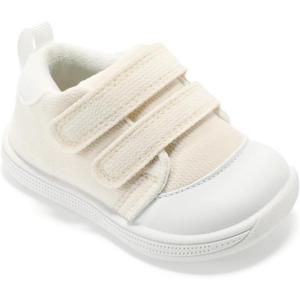 imageBaby Shoes First Walking Boys ampamp Girls Toddler Wide Toe Box Barefoot NonSlip Sole Indoor Soft Mesh Breathable Lightweight Newborn Chubby Infant Babies 624 MonthsBeige White