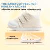 imageSTQ Baby Shoes First Walking Boys ampamp Girls Toddler Wide Toe Box Barefoot NonSlip Sole Indoor Soft Mesh Breathable Lightweight Newborn Chubby Infant Babies 624 MonthsBeige White