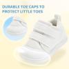 imageSTQ Baby Shoes First Walking Boys ampamp Girls Toddler Wide Toe Box Barefoot NonSlip Sole Indoor Soft Mesh Breathable Lightweight Newborn Chubby Infant Babies 624 MonthsWhite