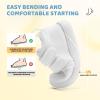 imageSTQ Baby Shoes First Walking Boys ampamp Girls Toddler Wide Toe Box Barefoot NonSlip Sole Indoor Soft Mesh Breathable Lightweight Newborn Chubby Infant Babies 624 MonthsWhite
