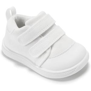 imageSTQ Baby Shoes First Walking Boys ampamp Girls Toddler Wide Toe Box Barefoot NonSlip Sole Indoor Soft Mesh Breathable Lightweight Newborn Chubby Infant Babies 624 MonthsWhite