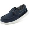imageSTQ Womens Lace up Boat Shoes Orthopedic Comfotable Casual Loafers with Arth SupportNavy