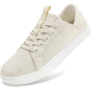 imageSTQ Womens Orthopedic Casual Sneakers Arch Support  Foldable Heel Tennis Shoes  Business Lightweight ComfortBeige