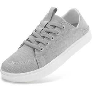 imageSTQ Womens Orthopedic Casual Sneakers Arch Support  Foldable Heel Tennis Shoes  Business Lightweight ComfortLight Grey