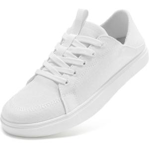 imageSTQ Womens Orthopedic Casual Sneakers Arch Support  Foldable Heel Tennis Shoes  Business Lightweight ComfortWhite