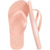 imageSTQ Shower Shoes for Women Pool Beach Flip Flops with Arch Support Quickly DryRose Pink
