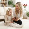 imageSTQ Toddler Mary Jane Dress Shoes Girls Ballet Flats for Party School Uniform Shoe Brown Toddler 10
