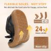 image:imageSTQ Toddler Girls Dress Shoes Wide Toe Box Mary Jane Flats Zero Drop T Strap Ballet Wedding Flower Uniform School Shoe with NonSlipBlack