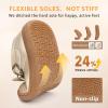 image:imageSTQ Toddler Girls Dress Shoes Wide Toe Box Mary Jane Flats Zero Drop T Strap Ballet Wedding Flower Uniform School Shoe with NonSlipGold