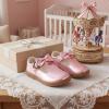 image:imageSTQ Toddler Girls Dress Shoes Wide Toe Box Mary Jane Flats Zero Drop T Strap Ballet Wedding Flower Uniform School Shoe with NonSlipPink