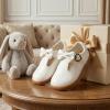image:imageSTQ Toddler Girls Dress Shoes Wide Toe Box Mary Jane Flats Zero Drop T Strap Ballet Wedding Flower Uniform School Shoe with NonSlipWhite