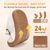 image:imageSTQ Toddler Girls Dress Shoes Wide Toe Box Mary Jane Flats Zero Drop T Strap Ballet Wedding Flower Uniform School Shoe with NonSlipWhite