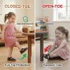 image:imageSTQ Toddler Boy Girl Sandals Wide Toe Box Mary Jane Dress Shoes for Party School Uniform Summer Flower Girls ShoesBlack
