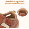 image:imageSTQ Toddler Boy Girl Sandals Wide Toe Box Mary Jane Dress Shoes for Party School Uniform Summer Flower Girls ShoesBrown