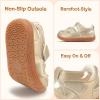 image:imageSTQ Toddler Boy Girl Sandals Wide Toe Box Mary Jane Dress Shoes for Party School Uniform Summer Flower Girls ShoesGold
