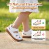image:imageSTQ Toddler Girls Sandals Wide Toe Box Summer Mary Jane Flower Girl Shoes Comfortable Dress Flats for Wedding Church Party White Little Kids Size 10
