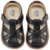 image:imageSTQ Toddler Boy Girl Sandals Wide Toe Box Mary Jane Dress Shoes for Party School Uniform Summer Flower Girls ShoesBlack