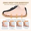 image:imageSTQ Toddler Girls Sneaker Wide Toe Box Non Slip Barefoot Shoe Comfortable Walking Shoes with Hook and Loop Graphite Black Toddler 8