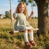 image:imageSTQ Wide Toe Box Toddler Mary Jane Dress Shoes Zero Drop Girls Ballet Flats for Party School Uniform with Hook and LoopsBrown