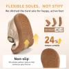 image:imageSTQ Wide Toe Box Toddler Mary Jane Dress Shoes Zero Drop Girls Ballet Flats for Party School Uniform with Hook and LoopsGold