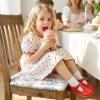 image:imageSTQ Wide Toe Box Toddler Mary Jane Dress Shoes Zero Drop Girls Ballet Flats for Party School Uniform with Hook and LoopsRed