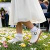 image:imageSTQ Wide Toe Box Toddler Mary Jane Dress Shoes Zero Drop Girls Ballet Flats for Party School Uniform with Hook and LoopsWhite
