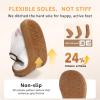 image:imageSTQ Wide Toe Box Toddler Mary Jane Dress Shoes Zero Drop Girls Ballet Flats for Party School Uniform with Hook and LoopsWhite