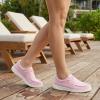 image:imageSTQ Womens Lace up Loafers  Orthopedic Comfort Boat Shoes with Arch Support for Plantar Fasciitis Relief Slip on Casual Business Lightweight BreathableWater Pink