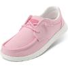 image:imageSTQ Womens Lace up Loafers  Orthopedic Comfort Boat Shoes with Arch Support for Plantar Fasciitis Relief Slip on Casual Business Lightweight BreathableWater Pink