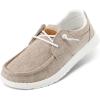 image:imageSTQ Womens Lace up Loafers  Orthopedic Comfort Boat Shoes with Arch Support for Plantar Fasciitis Relief Slip on Casual Business Lightweight BreathableBrownness