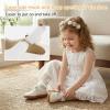 image:imageSTQ Toddler Girls Mary Jane Dress Shoes  Wide Toe Box amp Zero Drop Sole for Healthy First Walking  NonSlip T Strap Bow Ballet Flats for School Uniforms Weddings amp PartiesWhite