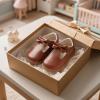 image:imageSTQ Toddler Girls Mary Jane Dress Shoes  Wide Toe Box amp Zero Drop Sole for Healthy First Walking  NonSlip T Strap Bow Ballet Flats for School Uniforms Weddings amp PartiesBrown