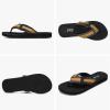 image:imageSTQ Orthopedic Flip Flops for WomenAdjustable Beach Sandals with Arch Support for Plantar Fasciitis ReliefAll Black
