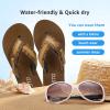 image:imageSTQ Orthopedic Flip Flops for WomenAdjustable Beach Sandals with Arch Support for Plantar Fasciitis ReliefCoffee