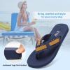 image:imageSTQ Orthopedic Flip Flops for WomenAdjustable Beach Sandals with Arch Support for Plantar Fasciitis ReliefNavy