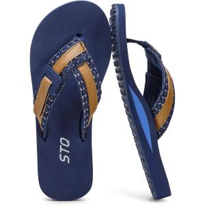 image:imageSTQ Orthopedic Flip Flops for WomenAdjustable Beach Sandals with Arch Support for Plantar Fasciitis ReliefNavy
