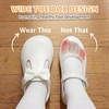 image:imageSTQ Toddler Girls Mary Jane Dress Shoes  Wide Toe Box amp Zero Drop Sole for Healthy First Walking  NonSlip T Strap Bow Ballet Flats for School Uniforms Weddings amp PartiesAll White