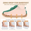 image:imageSTQ Wide Toe Box Toddler Girls Sneaker Non Slip Barefoot Walking Shoes with Hook and LoopGreen