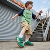 image:imageSTQ Wide Toe Box Toddler Girls Sneaker Non Slip Barefoot Walking Shoes with Hook and LoopGreen