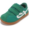 image:imageSTQ Wide Toe Box Toddler Girls Sneaker Non Slip Barefoot Walking Shoes with Hook and LoopGreen