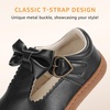 image:imageSTQ Toddler Girls Dress Shoes Wide Toe Box Mary Jane Flats Ballet Wedding School Uniform Flower Ballerina Baby First Walking 612 1218 Months Babies Casual with Zero Drop Black Infant Size 4