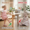 image:imageSTQ Toddler Boy Girl Sandals Wide Toe Box Mary Jane Dress Shoes for Party School Uniform Summer Flower Girls ShoesRose Pink