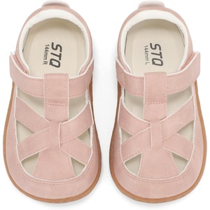 image:imageSTQ Toddler Boy Girl Sandals Wide Toe Box Mary Jane Dress Shoes for Party School Uniform Summer Flower Girls ShoesRose Pink