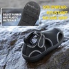 image:imageSTQ Kids Water Shoes Quick Dry Slip On Beach Swim Pool Sandals  Closed Toe Non Slip Lightweight Water Park Toddler Little KidAll Black