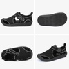 image:imageSTQ Kids Water Shoes Quick Dry Slip On Beach Swim Pool Sandals  Closed Toe Non Slip Lightweight Water Park Toddler Little KidAll Black
