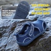image:imageSTQ Kids Water Shoes Quick Dry Slip On Beach Swim Pool Sandals  Closed Toe Non Slip Lightweight Water Park Toddler Little KidDark Blue