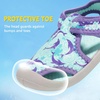 image:imageSTQ Kids Water Shoes Quick Dry Slip On Beach Swim Pool Sandals  Closed Toe Non Slip Lightweight Water Park Toddler Little KidLight Blue Dolphin